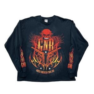 Guns N' Roses Men's North‎ American Tour 2011 Long Sleeve Shirt